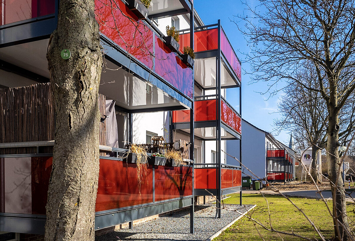 Balkonseite Danziger Straße