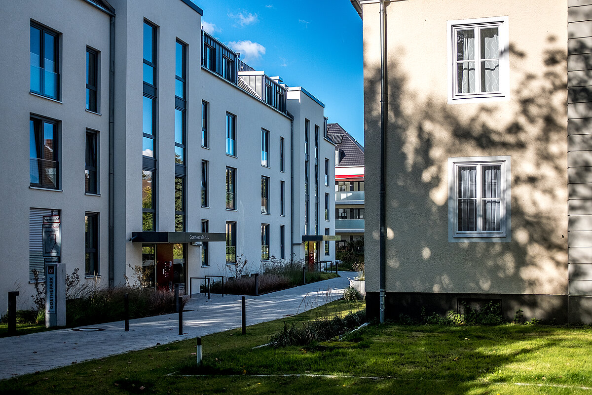 Außenansicht Wohnanlage Goethepark