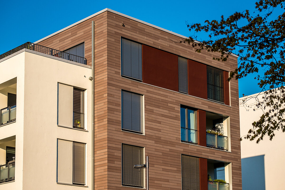 Ansicht eines Gebäudes der Wohnanlage Neue Burg