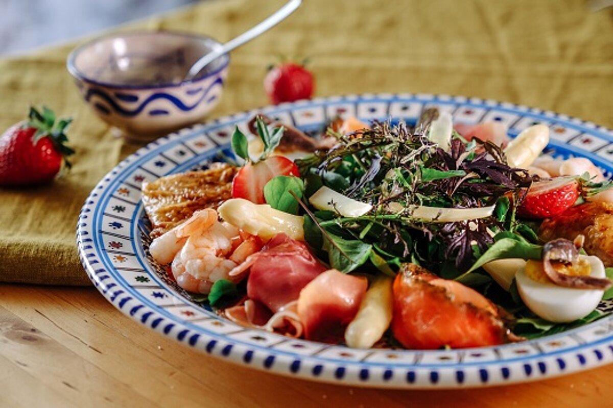 Salat sieben Köstlichkeiten